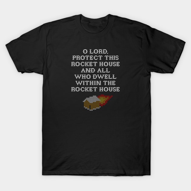 Rocket House Cross Stitch T-Shirt by EightUnder